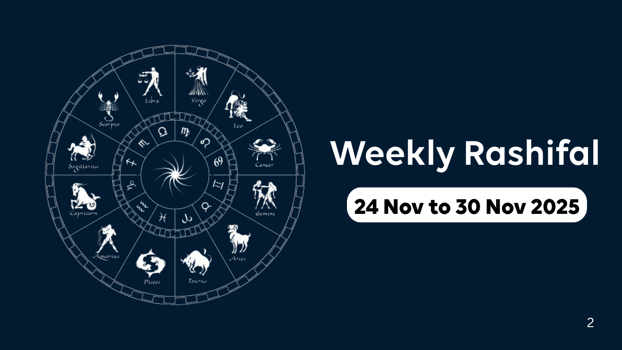 Weekly Rashifal 24 Nov to 30 Nov 2025